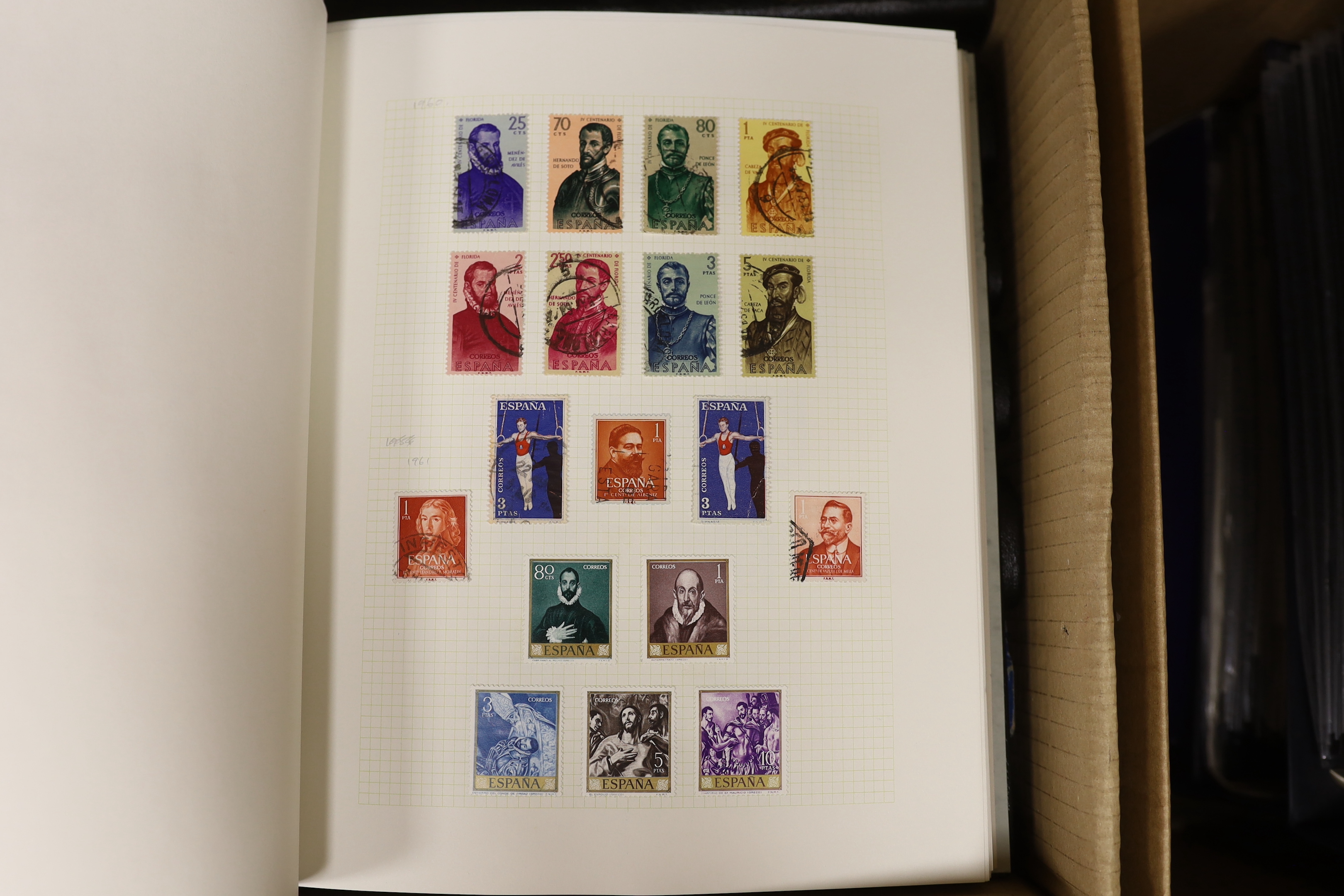 An all world collection of stamps and covers in nineteen albums, with strength in modern British Empire issued mint including Australia, Canada, British Atlantic Islands, etc.